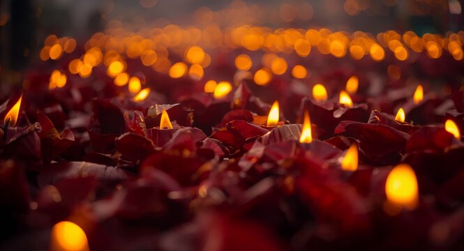 Capture evocative Vesak pilgrimage artwork that illustrates soulful journeys and profound cultural � Professional Stock Photography Concept for Commercial and Marketing Use