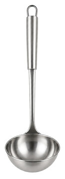 Stainless Steel Soup Ladle Kitchen Utensil Isolated on Transparent Background