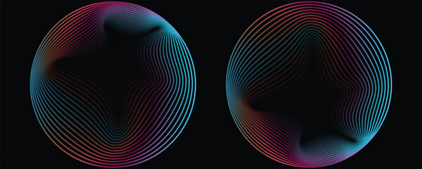 Purple laser sphere. Glowing ball of pink and blue particles. Magenta purple orb on isolated background. Neon futuristic 3d sphere. Bright glowing energy sphere. Artificial Intelligence © adipati
