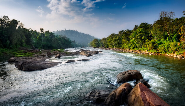 Attappadi Region S Bhavani River In Kerala