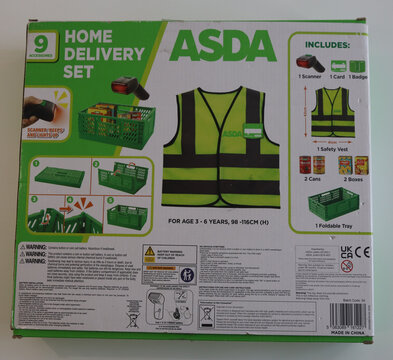 Norwich, England: June 14 2026: purchased consumer goods photographed at home Asda delivery