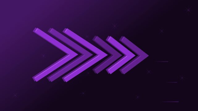 Stylized background with layered chevron arrows pointing right animation