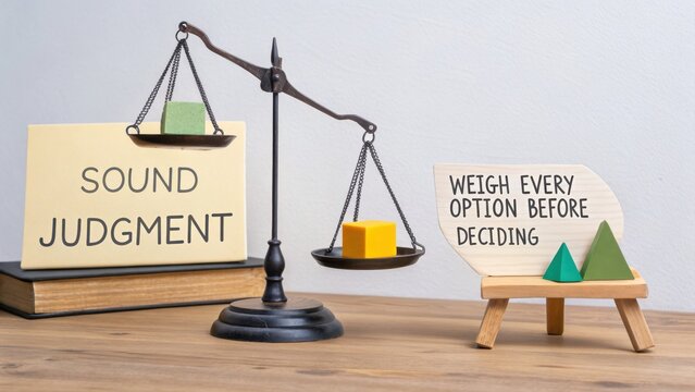 Balancing Decisions with Sound Judgment and Options on a Scale