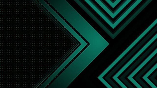 Abstract geometric background chevrons and dotted texture animation, high-contrast modern pattern