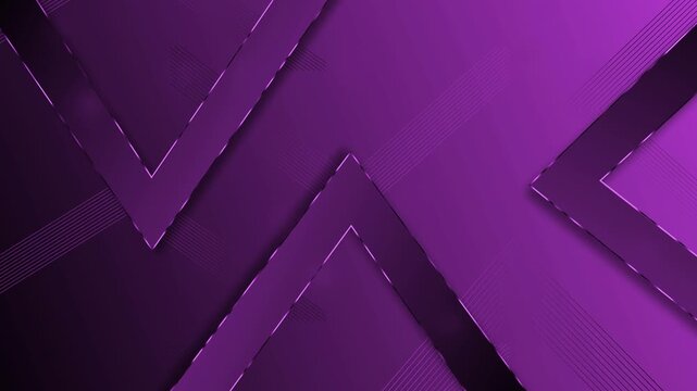 Abstract geometric background with layered chevrons and thin edges animation, modern luxury texture