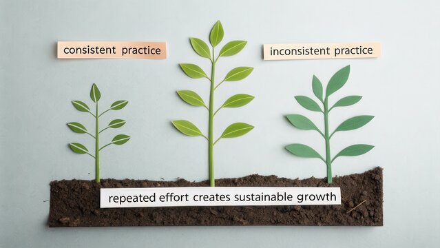 Growth Through Consistent Practice Versus Inconsistent Practice