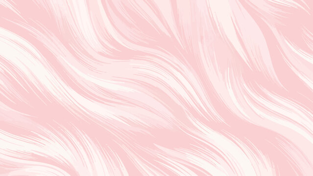 A beautiful soft abstract background featuring delicate flowing white wavy lines and fur-like textures layered over a gentle pastel pink surface, creating an elegant and modern artistic visual pattern