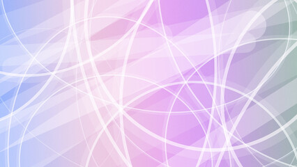 Fototapeta premium Cool blue-green gradient abstract backdrop with gentle white looping lines and airy haze creates a refreshing, calming mood for digital layouts.