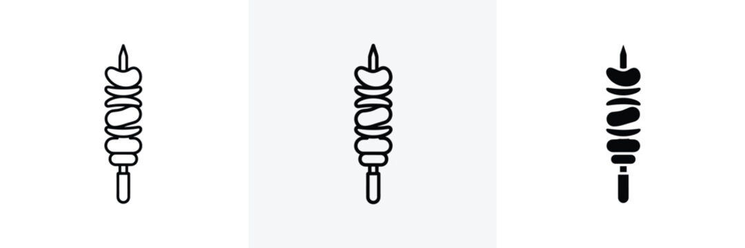 Minimalist spring coil icons vector illustration set