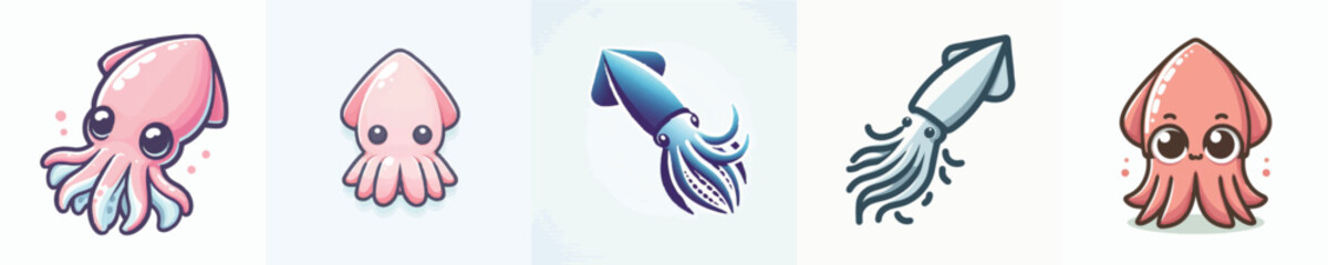 Squid Vector Illustration © Fajar