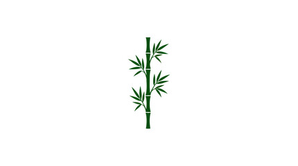 Fototapeta premium Minimalist Bamboo Stalk Vector Illustration