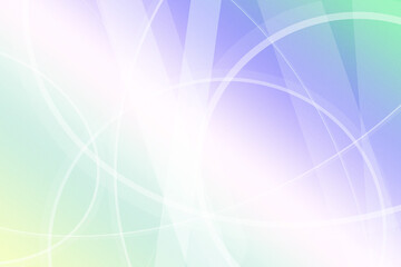 Fototapeta premium A radiant blend of mint, lavender, and bright white arcs forms a gentle network pattern, perfect for wellness tech, app onboarding, and abstract headers.