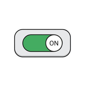 Green Toggle Switch in On Position.