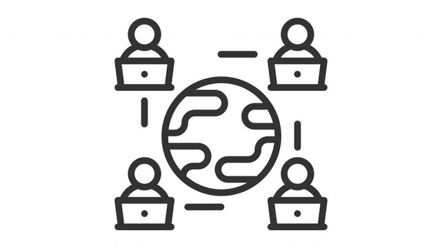 Animated remote team icon