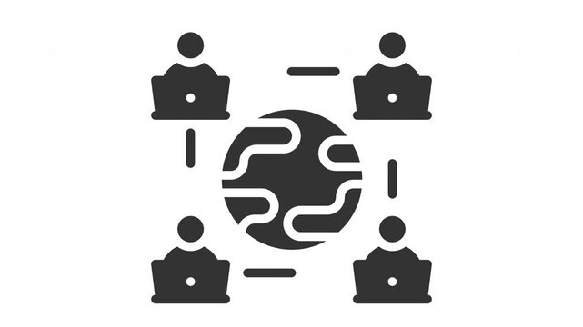 Animated remote team icon