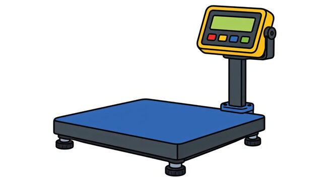Digital Scale with Blue Platform Display.