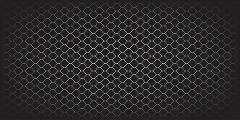 Fishing or soccer net. Repeated hexagon pattern. Black wired mesh texture isolated on white background.ilustrasion modern. © BAHAYA