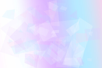 Obraz premium A soft dreamy abstract background of pastel polygons in lilac and sky blue, ideal for calming banners, modern branding, presentations, and design overlays.
