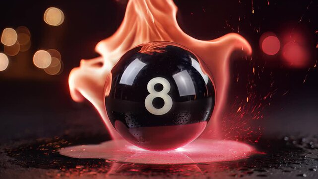 Burning Eight Ball