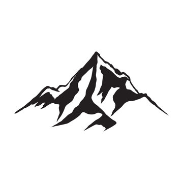 Mountain Vector Stock Illustration Design Template.