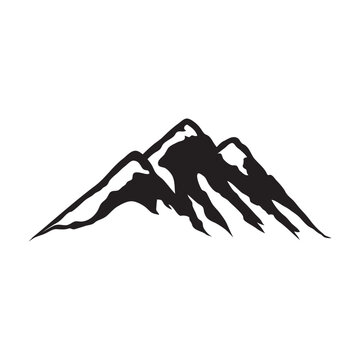 Mountain Vector Stock Illustration Design Template.