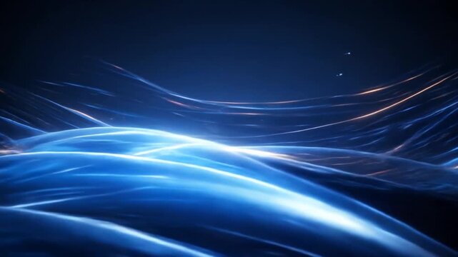 Blue rays flowing abstract background 