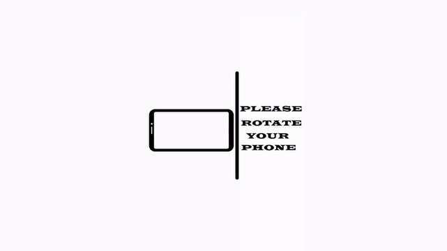 Rotate Your Phone or mobile rotation animation, Turn you Smartphone and rotate device screen animation on transparent background with alpha channel in 4k