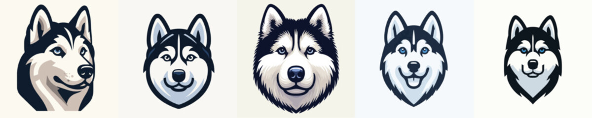 Husky Vector Illustration © Fajar