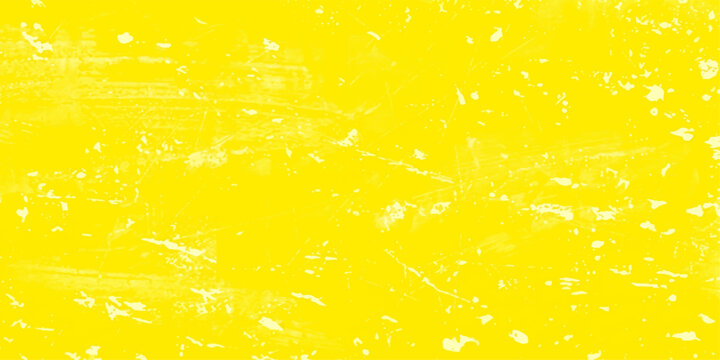 Bright yellow background with white specks, suggesting a textured surface or abstract pattern.