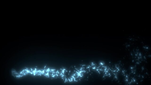 Frame of fairy dust. Seamless loop.