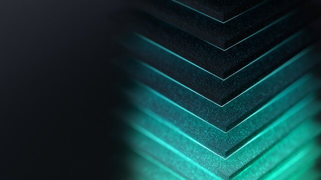 Sustainability reporting layers with teal carbon data and dark copy space