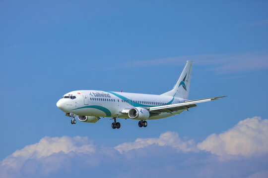 June 16, 2026: Turkish charter airline Tailwind airline transporting tourists and landing