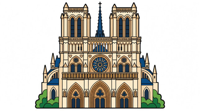 Notre Dame Cathedral Paris France Architecture.