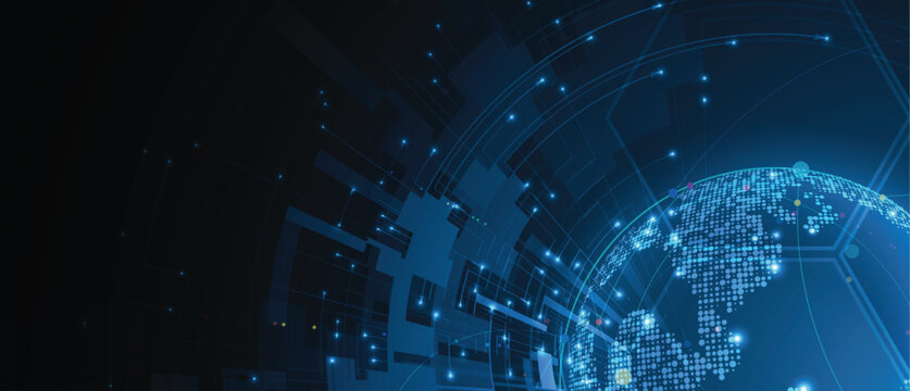 Abstract technology backdrop for business presentations and scientific research