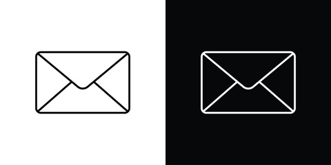 Email icon graphics editable linear strokes © No