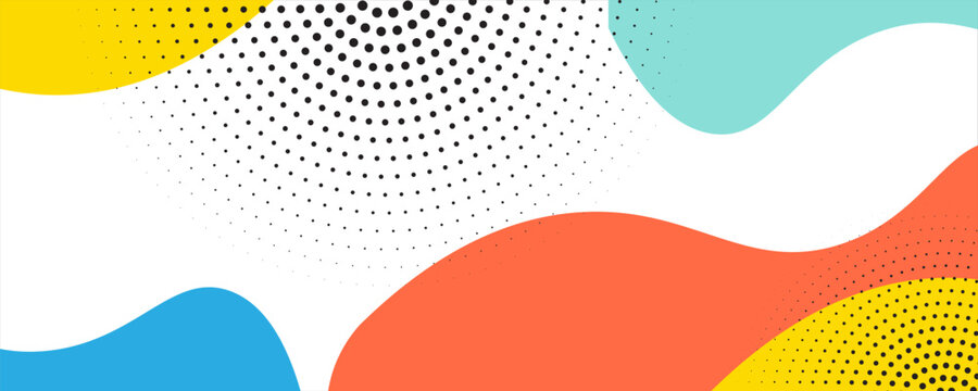 PrintAbstract geometric pop art background with wave pattern. Vector pattern. overlay geometric design of trendy Memphis 80s-90s style
