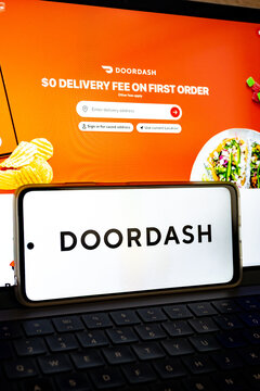 Doordash app and website offering food delivery service