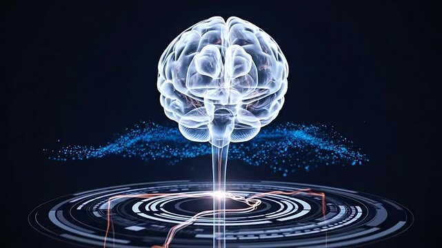 Digital human brain with holographic neural interface.
