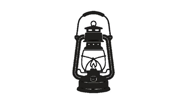 Lantern vector icon ,  white bg 

