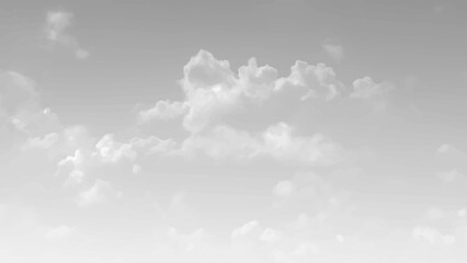Obraz premium Dramatic Black and White Cloud Formation. Abstract Gray Sky with Dynamic Clouds. Stormy sky