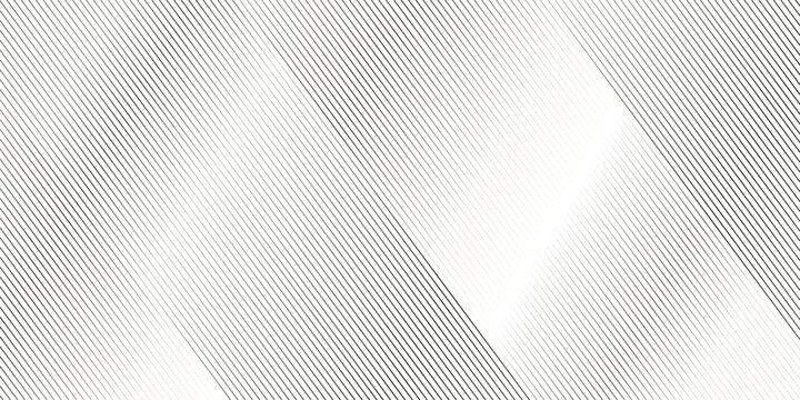 Vector seamless oblique, stripe diagonal stylish wave grid thin technology fabric line texture pattern. geometric fabric stripe line black and gray gradient beautiful repeat design.