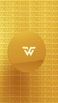 Golden 3D Spinning Coin Logo Reveal Luxury Loop &ndash; Vertical Video