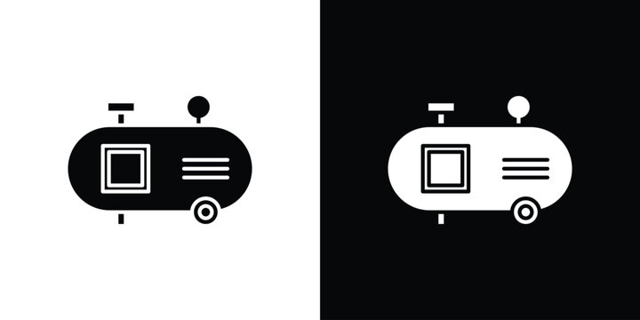 Compressor icon logo for designer or illustrator.