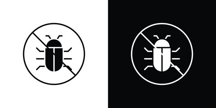 Debug icon logo for designer or illustrator.