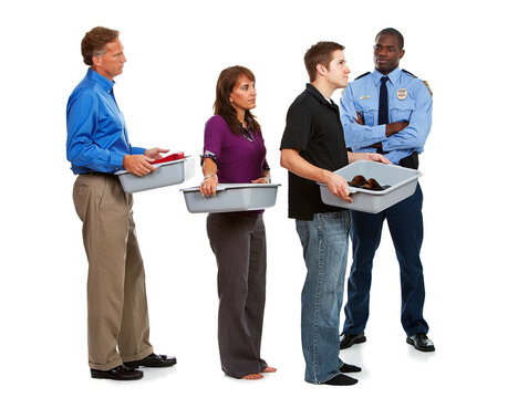 Airline: Waiting With Shoes Removed