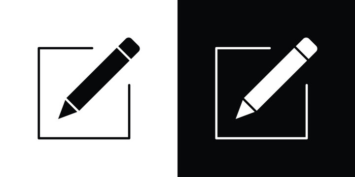 Edit icon logo for designer or illustrator.