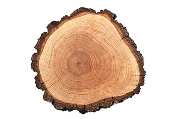 Fototapeta premium growth rings on white background