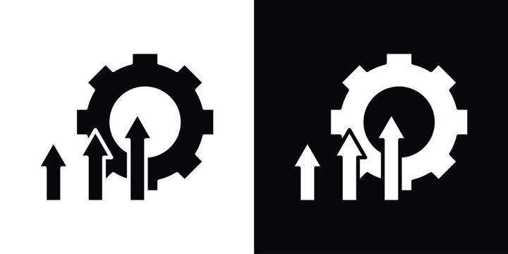 Improvement icon logo for designer or illustrator.