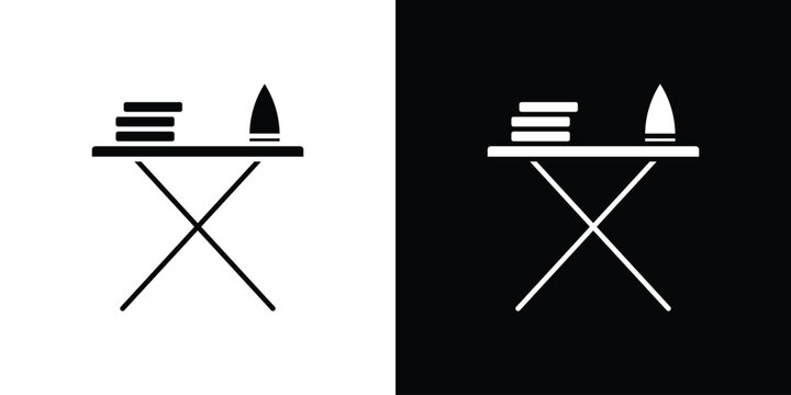 Ironing board icon logo for designer or illustrator.