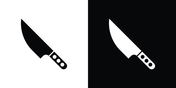 knife icon logo for designer or illustrator.